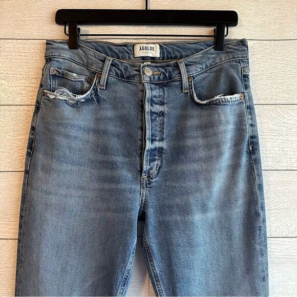 AGOLDE Nico High Rise Slim Jean Blame Size 29 - Picture 7 of 13